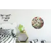 Kolibrie - Tuindecoratie - Vintage - Ernst Haeckel - Tuinposter Wandcirkel aluminium klein -kinderkamer
