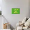 Mij niet bellen - Telefoon - Groen Tuinposter op houten frame 2 cm dik klein -sfeer1