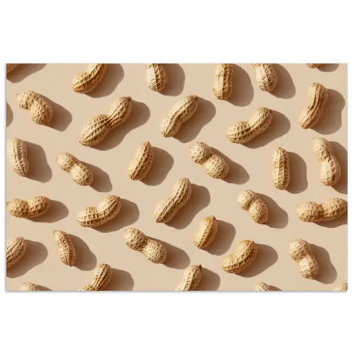 Pinda's - Patroon - Beige poster papier klein -3d