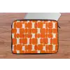 Patroon - Retro - Oranje laptophoes neopreen klein 279 -tafel