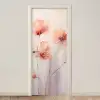 Klaproos - Bloemen - Kunst - Abstract - Watercolor deurposter klein -3d_beige