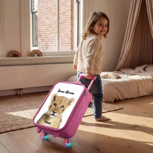 Winnie Welpje Kinderkoffer - Roze klein -sfeer1