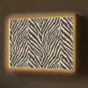 Zebra - Klassiek - Zwart Light Box met batterij (Wandlamp) middel 907 -z3d_website
