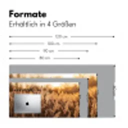 Rietpluimen - Gras - Zonsondergang - Goud - Serene Muismat XXL klein -ysfeer5_duits