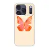 Vlinder - Minimalistisch - Roze Telefoonhoesje iPhone 17 Pro klein -3d