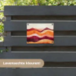 Abstract - Landschap - Golven tuinposter los doek klein -sfeer3