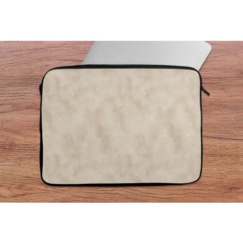 Structuur - Spikkels - Beige laptophoes neopreen klein 279 -tafel