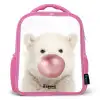 Bubblegum beer Kinderrugzak - Roze middel -3d