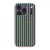 Verticale strepen - Groen - Roze Telefoonhoesje iPhone 17 Pro klein 878 -3d