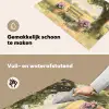 Houten bankje - Bloempotten - Landschap Inductie beschemer met haakjes klein -ky-schoon-nl