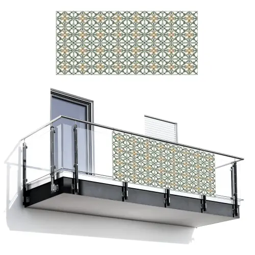 Floraal - Verweerd - Keurrijk Balkonbeschermer Duitsland klein 596 -3d