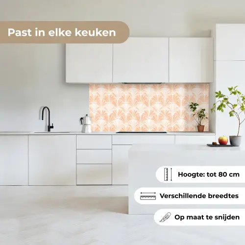 Waaier - Patroon - Perzik keuken achterwand 2 middel 871 -sfeer4_NL