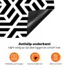 Design - Geometrie - Patroon - Zwart - Wit Inductie beschermer vinyl 3mm klein 276 -zzzzzzz-td-onderkant