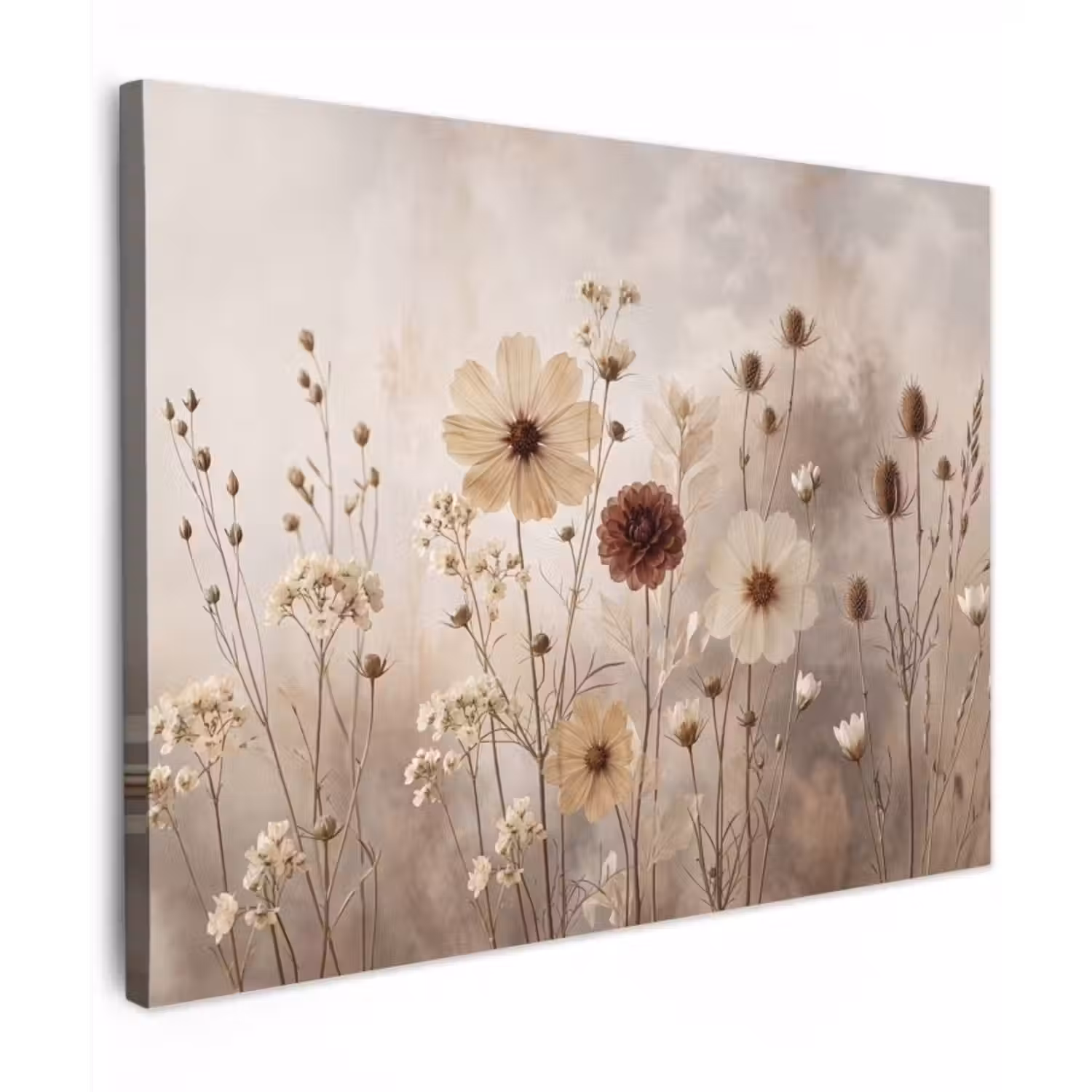Canvas Print - Wildflowers - Botanical - Vintage - Nature - Rustic