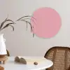 Roze - Kleuren - Interieur - Effen - Kleur Wandcirkel kunststof plaat 5mm dik klein 188 -sfeer4
