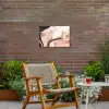 Steen - Marmer - Edelsteen - Abstract - Natuur - Roze Tuinposter op houten frame 2 cm dik klein -sfeer3