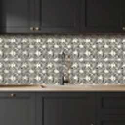 Grafisch - Patroon - Zwart keuken achterwand 2 middel 871 -sfeer1
