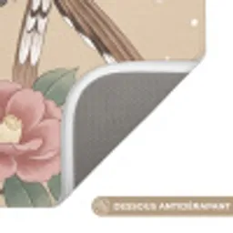 Bloemen - Vogels - Bloemen Badmat klein -USP_AntislipFR