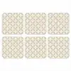 Patroon - Klassiek - Beige onderzetter kurk middel 366 -3d