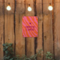 Quote - Zomer - Roze tuinposter los doek klein -sfeer1