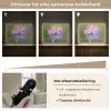 Bloem - Close up - Paars Light Box met batterij (Wandlamp) middel -USP_dimbaarNL