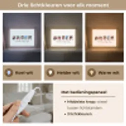 Broer - Lettercollage Light Box met kabel (Tafellamp) klein -USP_lichtkleurNL