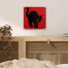 Kat - Zwart - Staart plexiglas 5mm klein -sfeer4