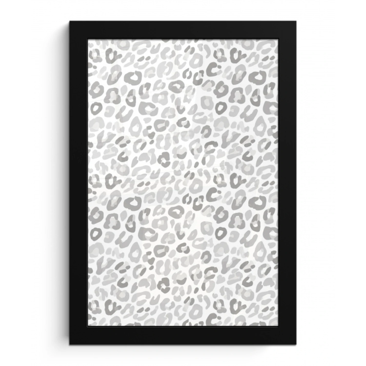 Luipaard - Motief - Grijs fotolijst zwart zonder passe partout klein 224 -3d