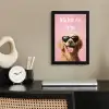 Zonnebril - Hartjes - Hond - Valentijn fotolijst zwart zonder passe partout klein -sfeer1