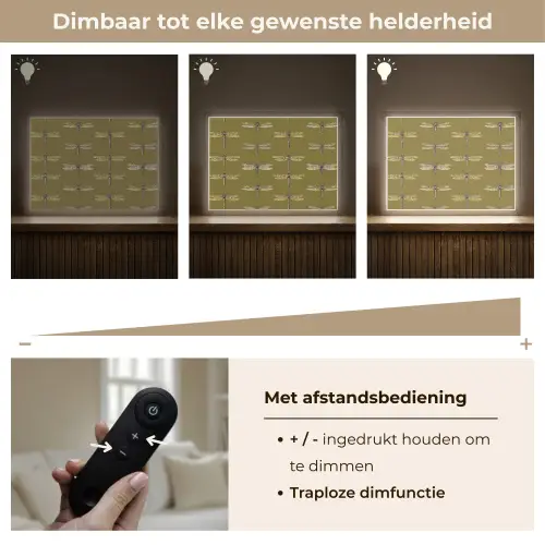 Libellen - Patroon - Groen Light Box met batterij (Wandlamp) middel 907 -USP_dimbaarNL