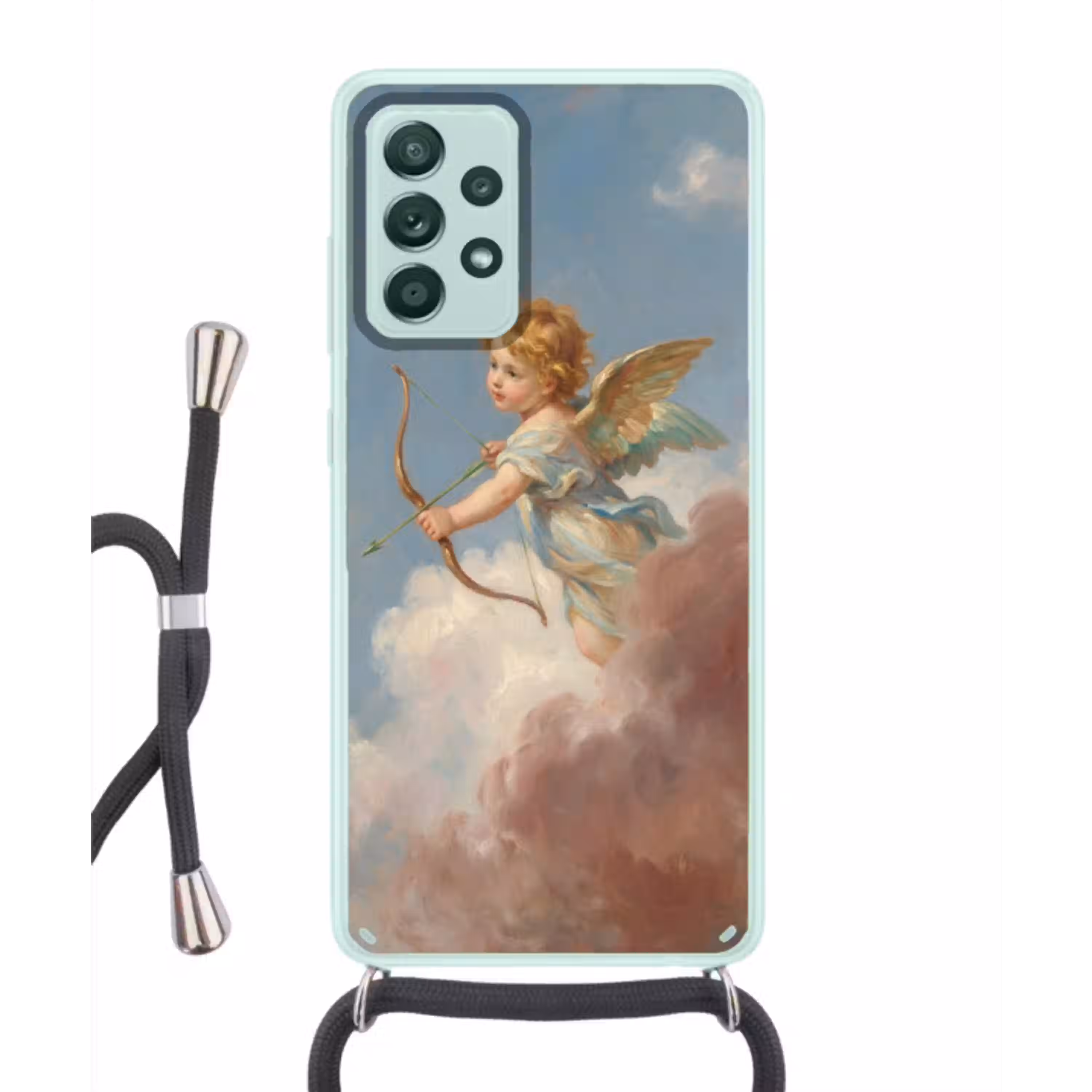 Engel - Pijl en boog - Mythologie - Klassiek Hoesje Samsung Galaxy A52 met koord klein -3d