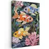 Vissen - Koraal - Zee - Mozaïek Tuinposter op houten frame 2 cm dik klein -3d