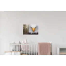 Amerikaans - Zeearend - Portret - Geel Muursticker klein -kinderkamer