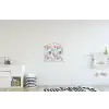 Bladeren - Jungle - Pastel - Tropisch textielposter latten blank klein -kinderkamer