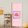 Grl pwr - Roze - Kader deurposter klein -sfeer4