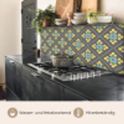 Design - Ruit - Bloemen - Grijs keuken achterwand 2 middel 871 -usp_DE