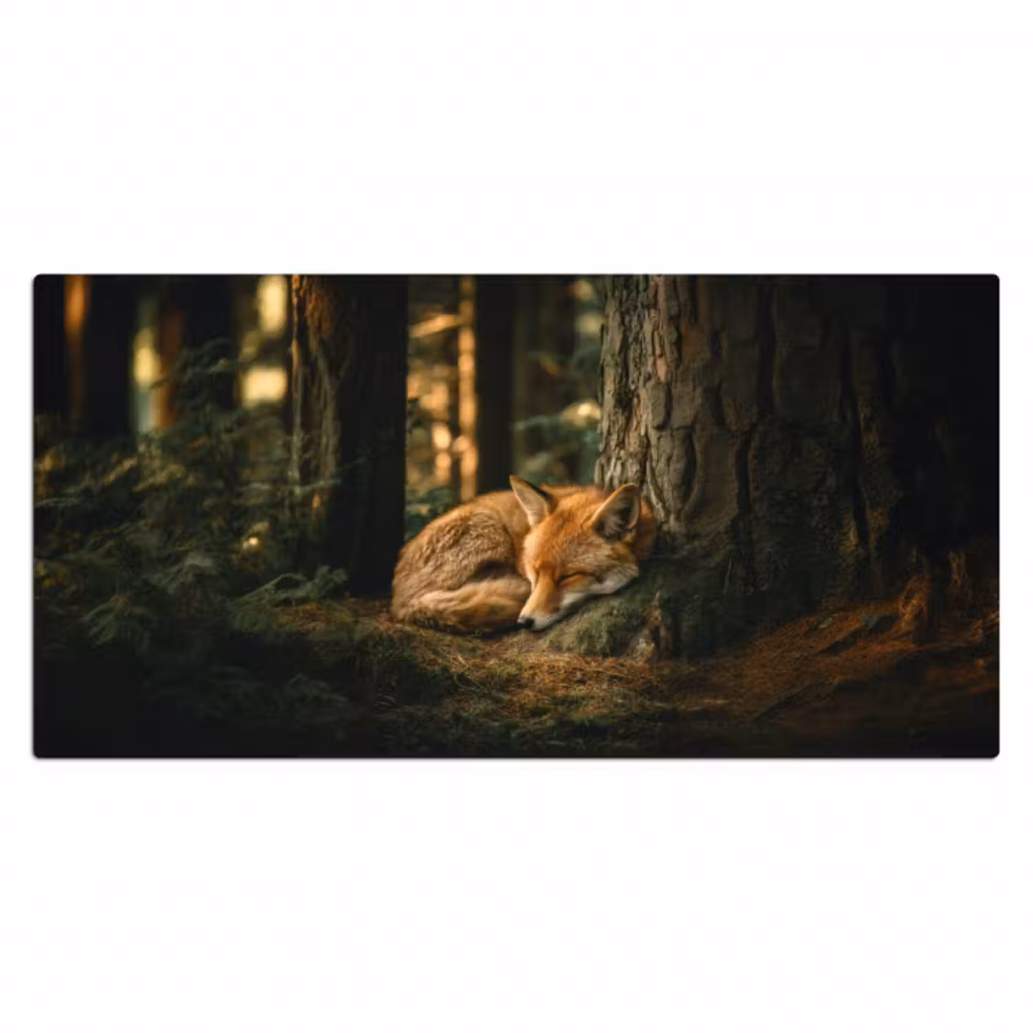Schreibtischunterlage - Fuchs - Wald - Schlaf