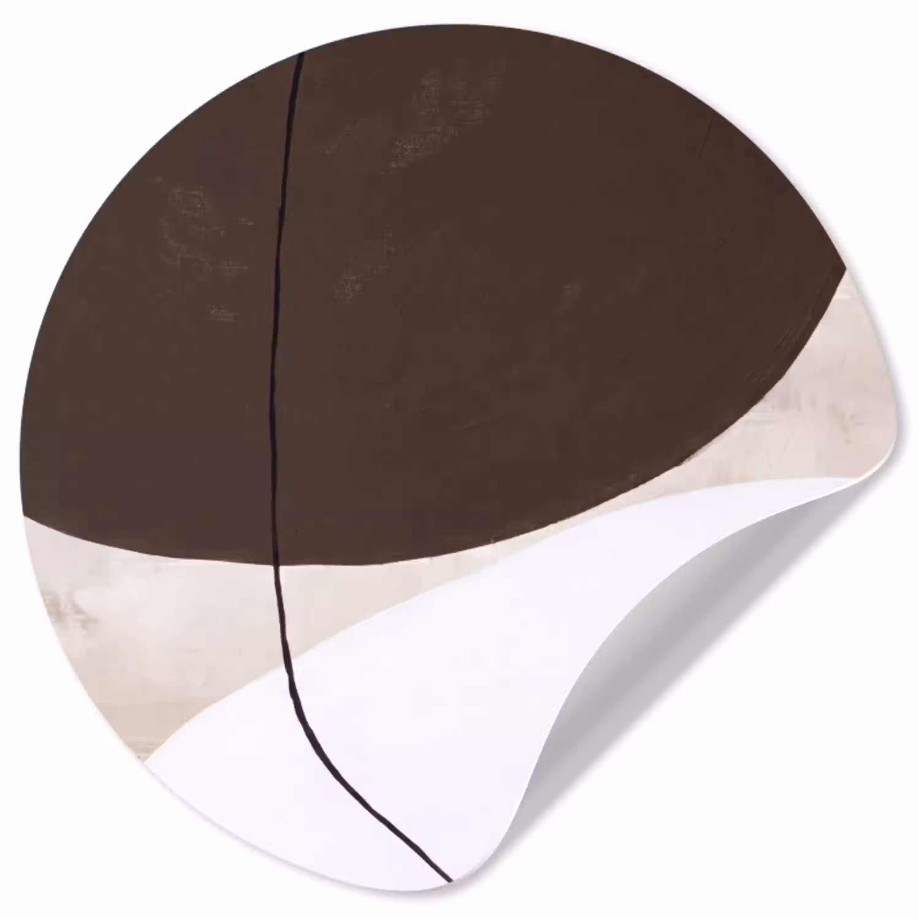 Abstract - Vormen - Modern Wandcirkel behangsticker klein -3d