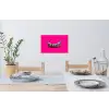 Banaan - Zebraprint - Roze Muursticker klein -eettafel