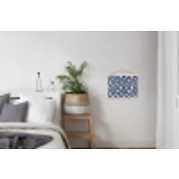 Abstract - Modern - Blauw textielposter latten blank klein 122 -woonkamer