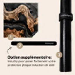 Rivieren van Hout en Hars Inductie beschermer vinyl 3mm middel -zzzzzzz-induclip_FR