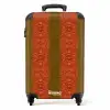 Rood groen slangenhuid met symmetrische schubstructuur NBS - Handbagage koffer - Volwassenen Unisex middel -productfoto_recht