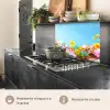 Bloemen - Kleurrijk - Blauw - Natuur keuken achterwand 2 middel -usp_ES