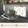 Wit - Apen - Beige keuken achterwand spatscherm klein 900 -usp_FR