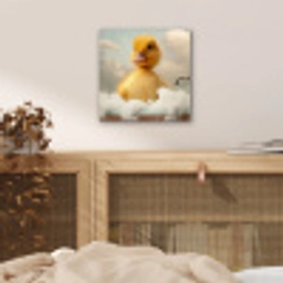 Kuiken - Eend - Bad - Schuim - Dieren aluminium wit klein -sfeer3