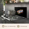 Hotdog - Porselein - Delfts blauw - Eten keuken achterwand spatscherm klein -usp_NL