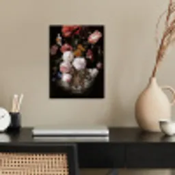 Bloemen - Jan Davidsz de Heem - Tijger - Schilderij - Stilleven - Oude meesters poster papier klein -sfeer1