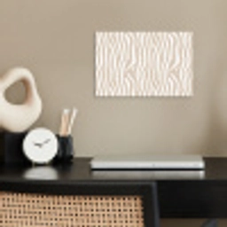 Abstract - Zebra - Beige poster papier klein 62 -sfeer1