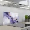 Paars - Modern - Marmer - Abstract keuken achterwand spatscherm klein -3d_schuin