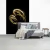 Garnalen - Zwart - Goud - Dieren fotobehang vinyl groot -slaapkamer